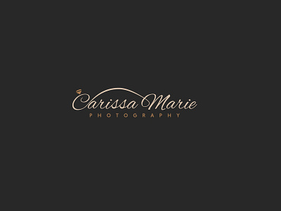 Carissa Marie Wedding Photography Logo Design