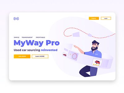 Landing page design and development app cars character design characterdesign characters design illustrations landing page landingpage purple ui user experience user interface ux website yellow