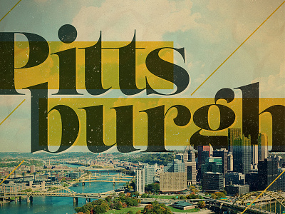 Places to Call Home digital art photoshop pittsburgh typography