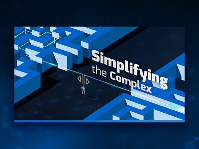 Simplifying the Complex — Presentation Graphic adobe illustrator digital art photoshop presentation design