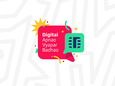 Digital Apnao Vyapar Badhao — Logo Concept adobe illustrator logo logo design vector