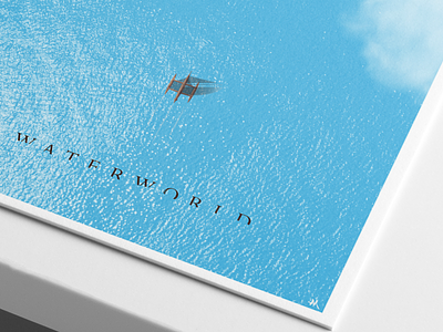 Waterworld – Movie Poster alternative movie poster amp minimal minimalist minimalist poster movie poster movie posters ocean poster poster design posters water waterworld