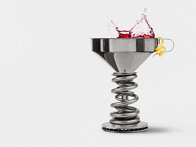 Gearbox – Drinkware (1 of 2) alcohol beer concept conceptual drink engine gear gearhead gears glass industrial martini metal metallic minimalist personal project product product design splash wine