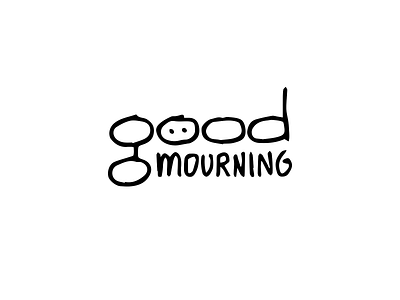Good Mourning – Logo branding character design drawing gift gift card graphic design greeting card greeting cards handwritten humorous illustration logo logo design logo designer minimal logo minimalist product product line simple