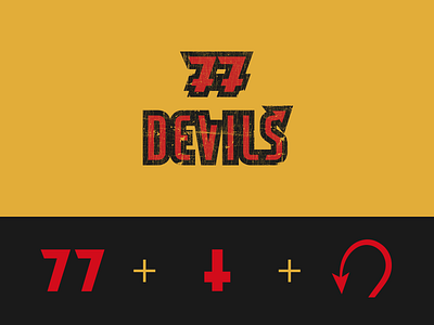 77 Devils Logo – Process