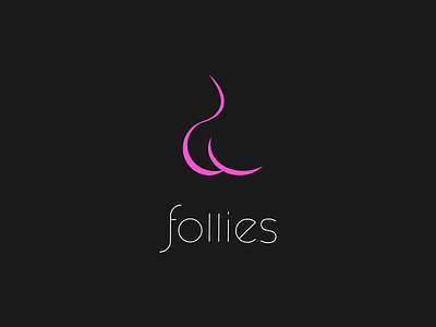 Follies Gentlemen's Club – Logo Design atl atlanta booty branding design gentlemens club illustration logo logo design minimalist nsfw simple strip strip club strippers vector