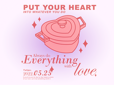 Put your HEART design graphic design illustration vector