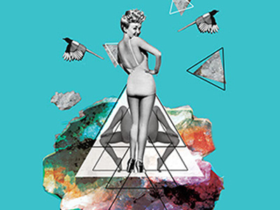 Article illustration article collage copy femme illustration mujer pinup
