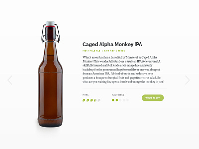 Product Carousel - Craft Beer Website beer craft hops ui ux website