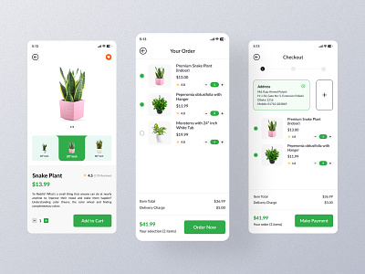 Houseplant App Checkout Process