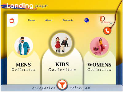 Online clothing store landing page pg-1