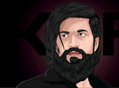 The Vector of Yash, KGF 3d 3d vector animation art cartoon art cartoon portrait cartoon your self in vector design face illustration face into vector graphic design illustration kgf realistic realistic art realistic face vector vector art vector illustration vector portrait yash varma