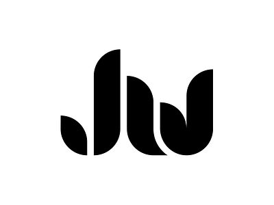 JW letters logo logogrid logotype mark vector