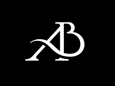 AB experimental lettering lettering logo mark personal brand