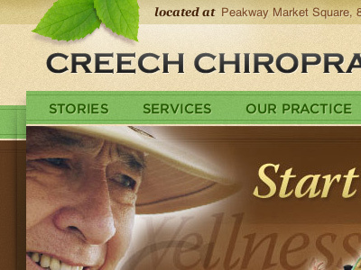Creech Chiropractic chiroprator health interactive medical natural web web design