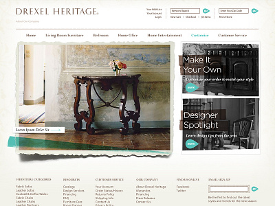 Drexel Heritage Comp website