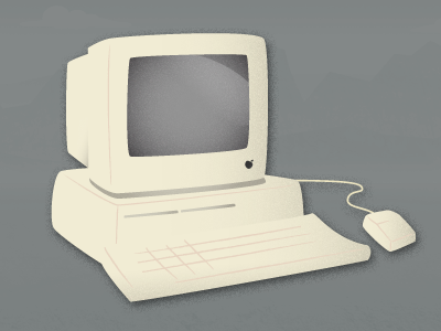 Old Computer illustration