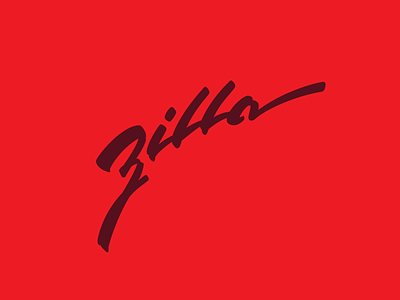 Zilla Logo brush calligraphy brush lettering calligraphy lettering logo