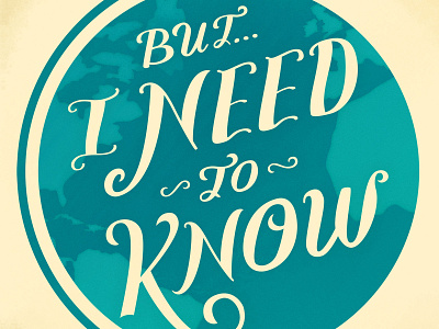 But… I Need to Know book cover lettering typogaphy