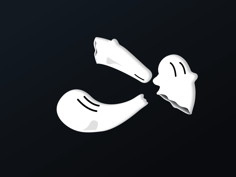 Ghosts v2 character classic liquid ghost frame by frame cel after effects animate