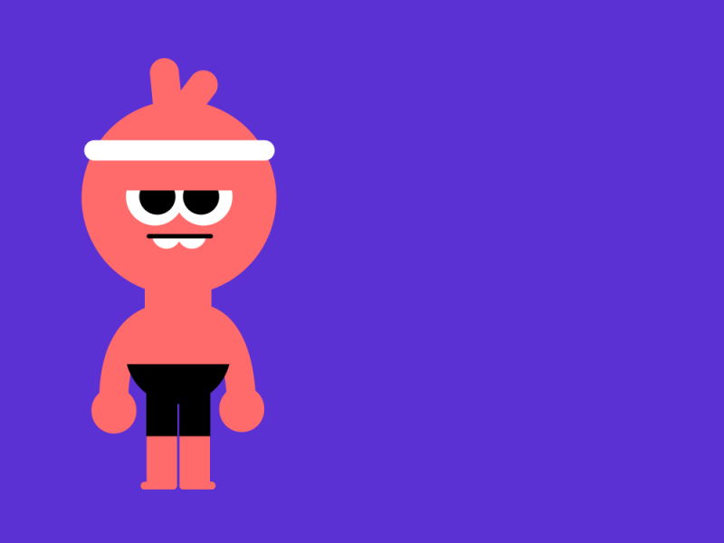 Entry for Pose To Pose challenge after effects animate animation character flat gif illustration loop motion design rigged