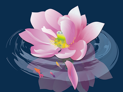 Lotus hand drawn lotus vector lotus