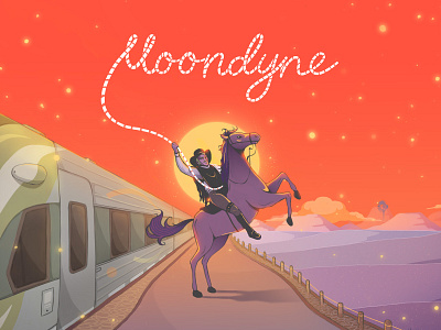 Moondyne Joe Festival artwork graphic design illustration illustrator poster poster design