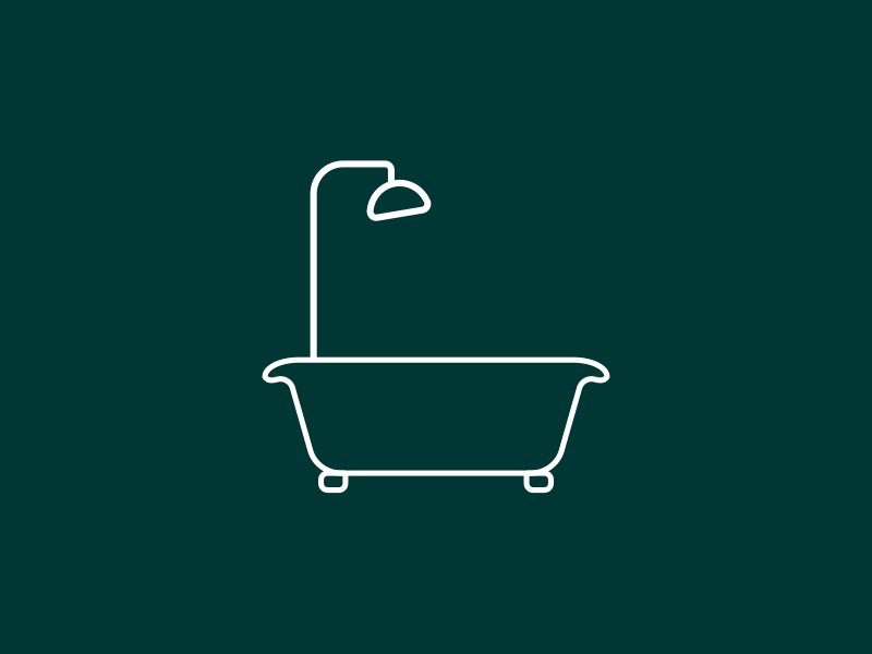 Bath Icon animation gif icon line art vector