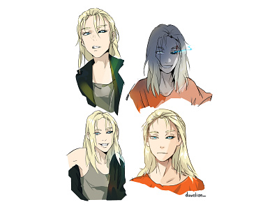 Myra - character study from my webcomic "Inflamed"