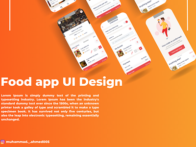 FOOD APP UI DESIGN design ui web design