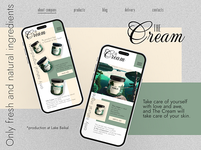 The cream app color design figma graphic design