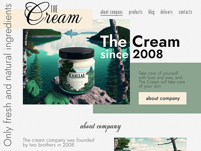 the cream color design figma graphic design ui