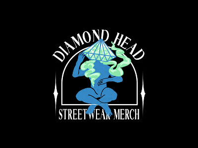 DIAMOND HEAD logo retro streetwear