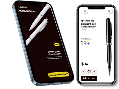 Pen store ui branding graphic design ui ui ux