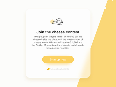 Cheese creative ui