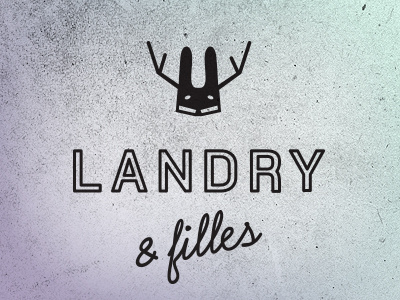 Landry food logo rabbit vintage