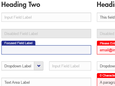 Input Field Design form design forms input labels