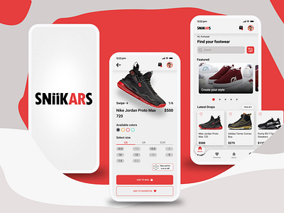 SNIIKARS App Design