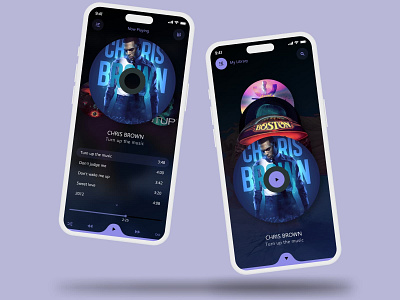 Music Player UI Design app design art mobile music uidesign uiux web3.0