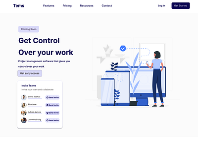 Project Management Landing Page