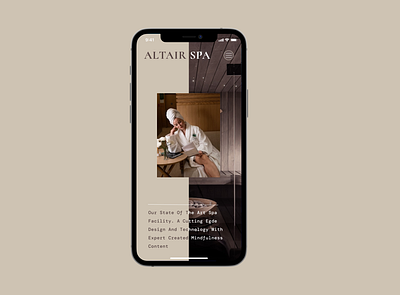 Altair Spa branding design ui ux