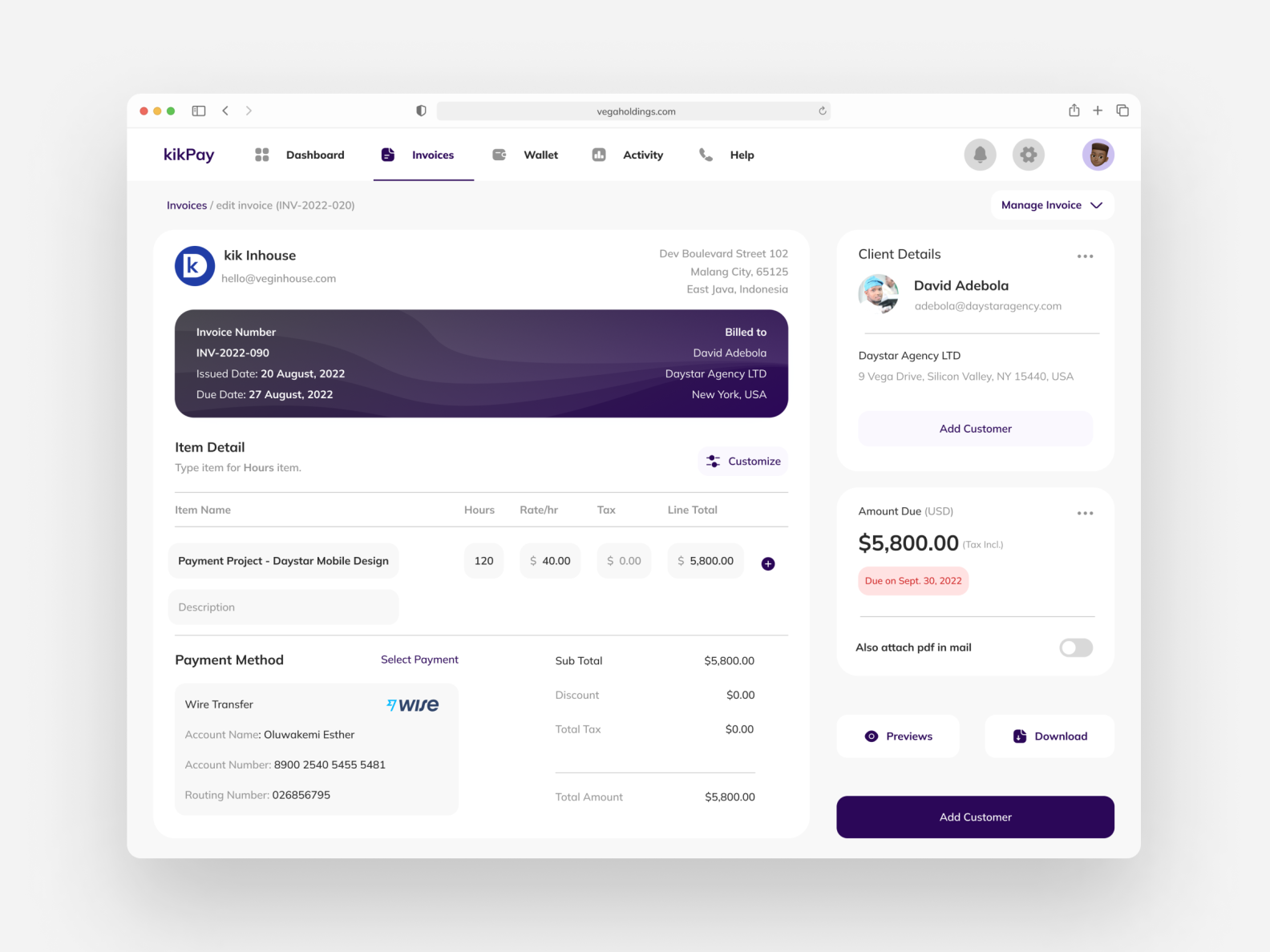 Kikpay dashboard page... by David Adetoro on Dribbble