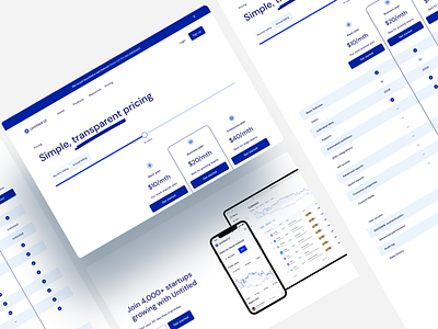 Pricing plan page clean ui design ui ux