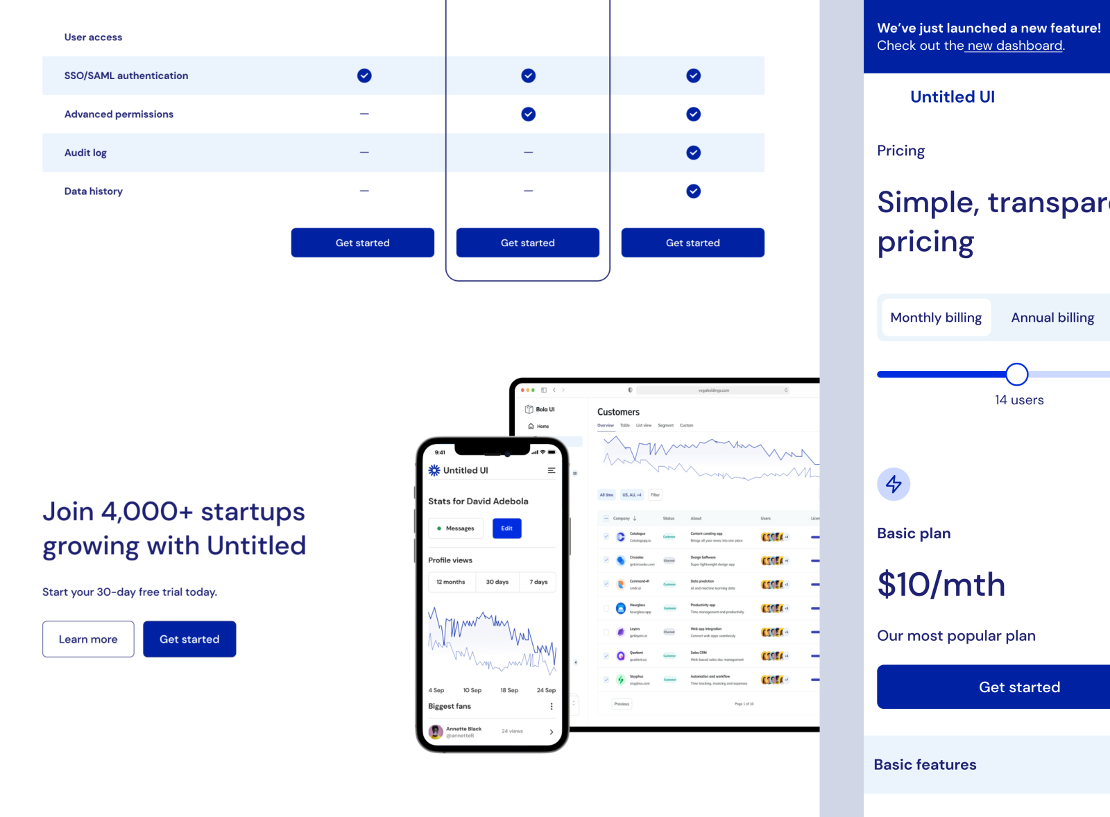 Pricing Plan by David Adetoro on Dribbble