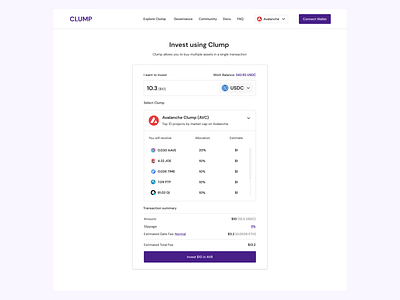 Clump App app clean ui design ui ux web design