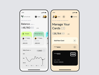 Bankin App Design banking app clean ui design finance fintech mobile app modern ui ui ux