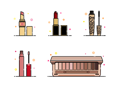 cosmetics mbe cosmetics icon illustration