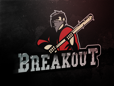 Breakout break breakout esports logo sports team