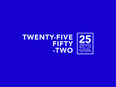 2552 (Twenty-Five Fifty-Two) Studios Logo