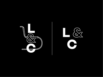 L&C (Leather & Chome) Logo branding logo logo design mies mies van der rohe modernist